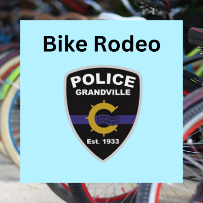 Grandville PD's bike rodeo
